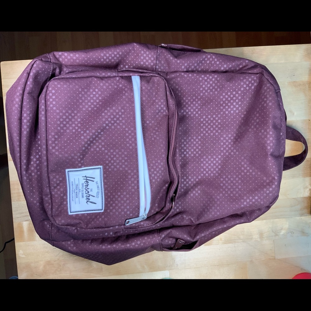 Herschel, Pop Quiz backpack, lightly used color maroon